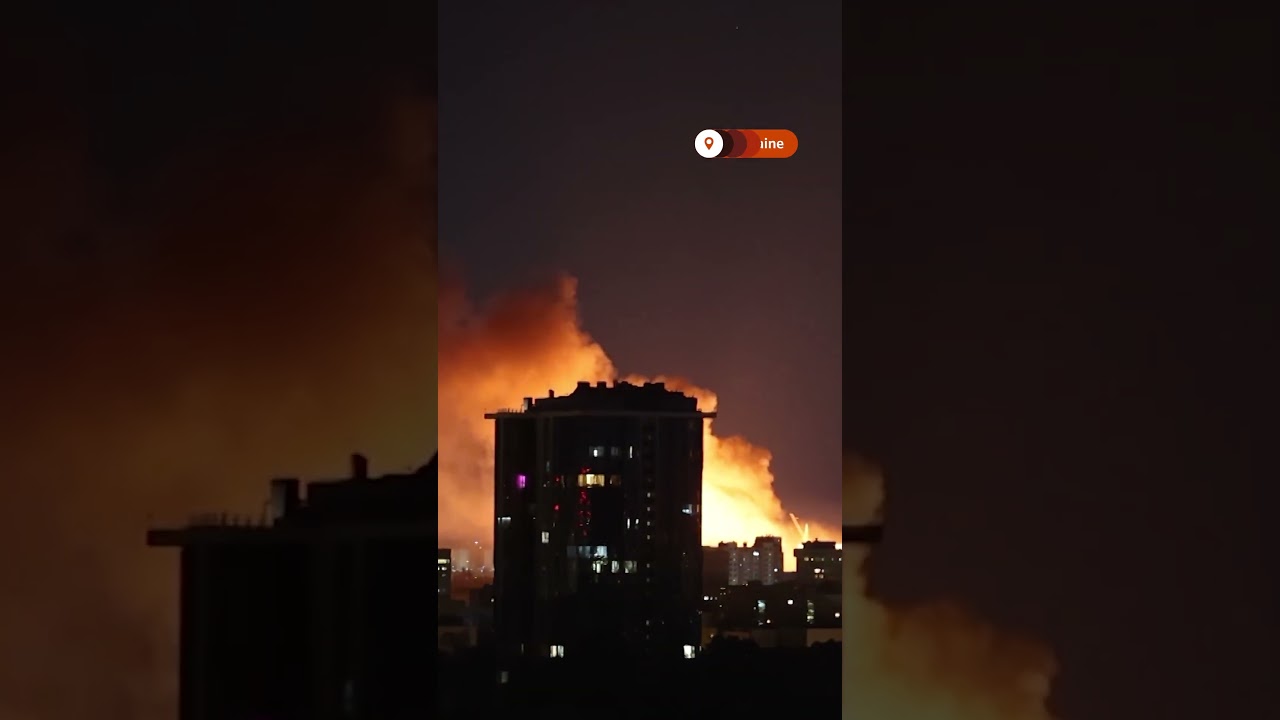 Russian drone explodes in Kyiv