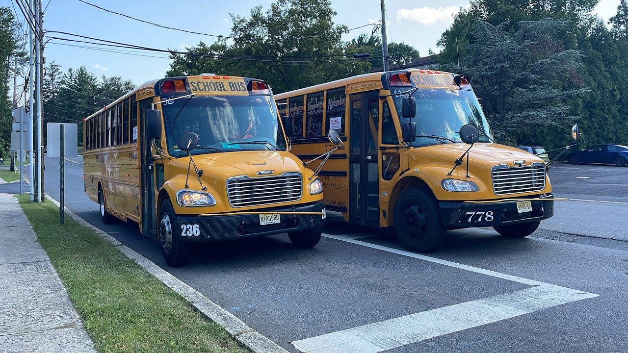 Camp Riverbend School Buses Driving By - Summer 2023