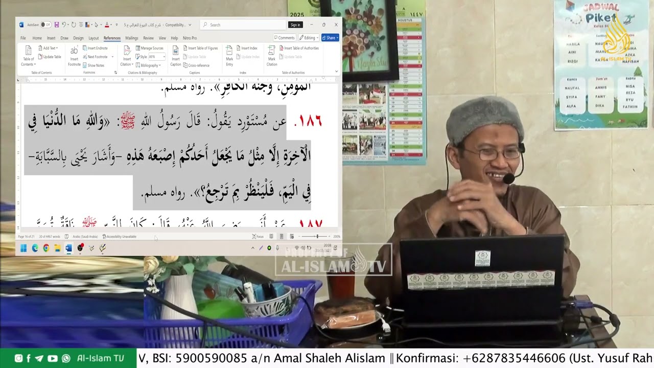 2025 07 30 SMP ALISLAM KAJIAN KITAB BUYU KARYA KH. GHAZALI H. 185 [HINANYA DUNIA] ; UAZ
