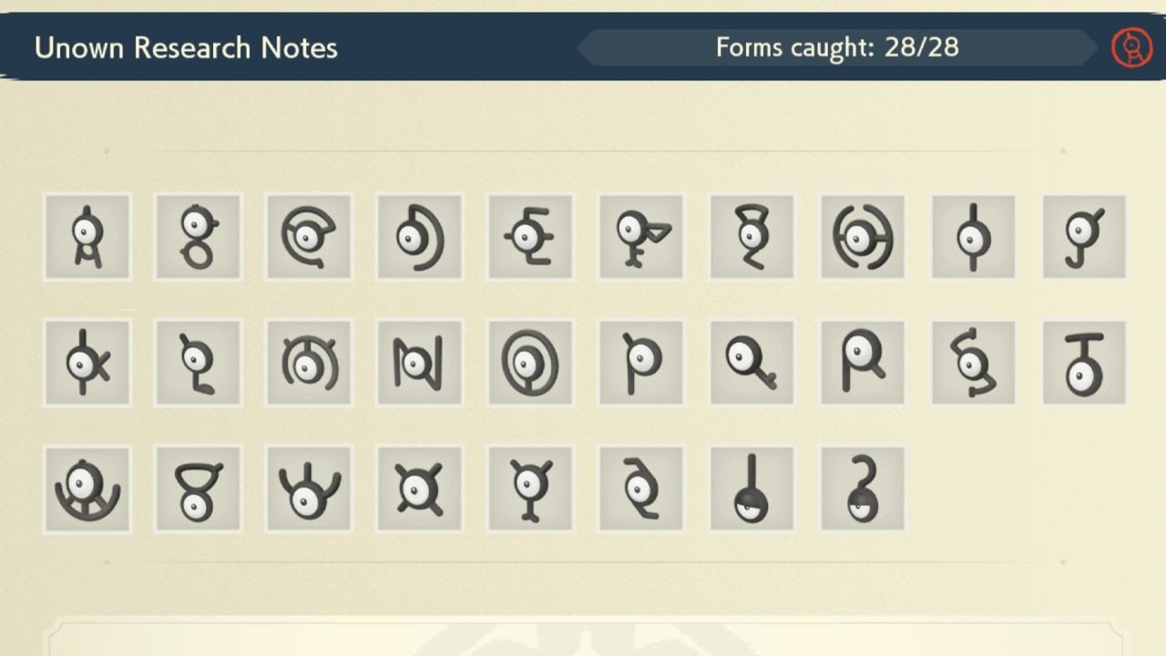 Pokemon Legends Arceus - All Unknown Locations