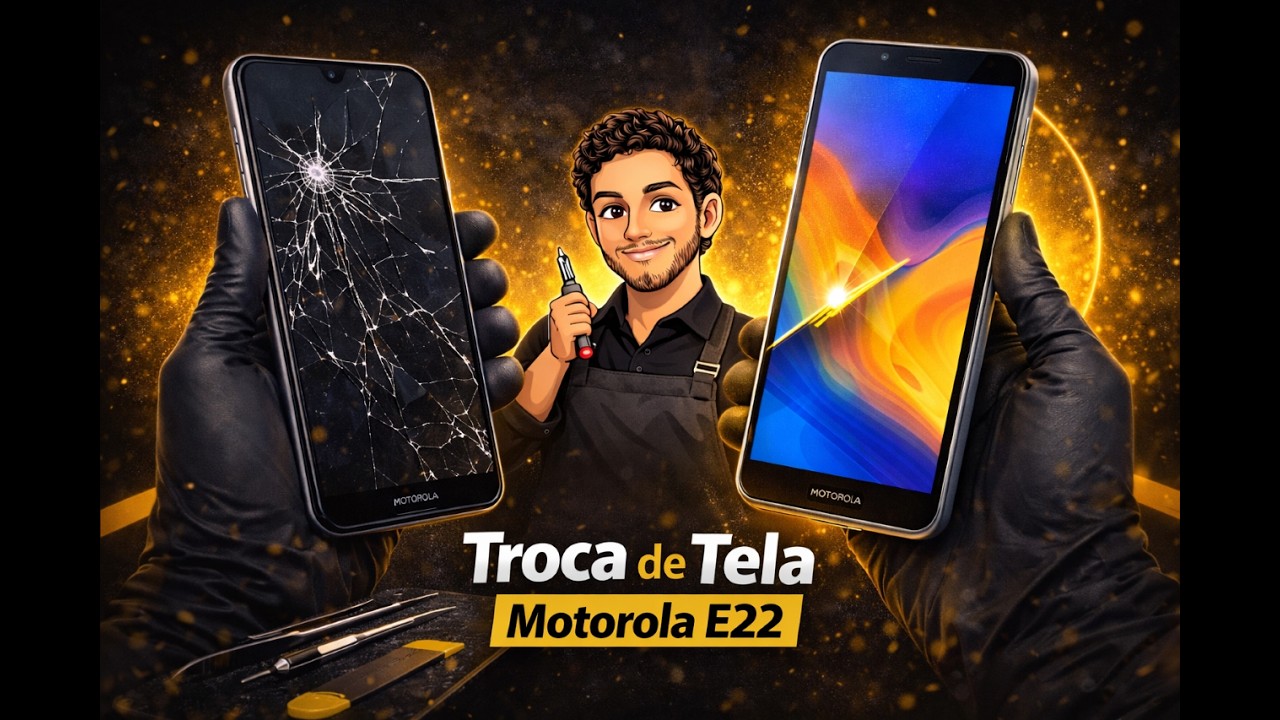 Troca de Tela Motorola E22 – Passo a Passo Completo para Iniciantes