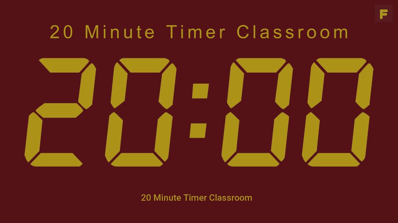 20 Minute Timer Classroom