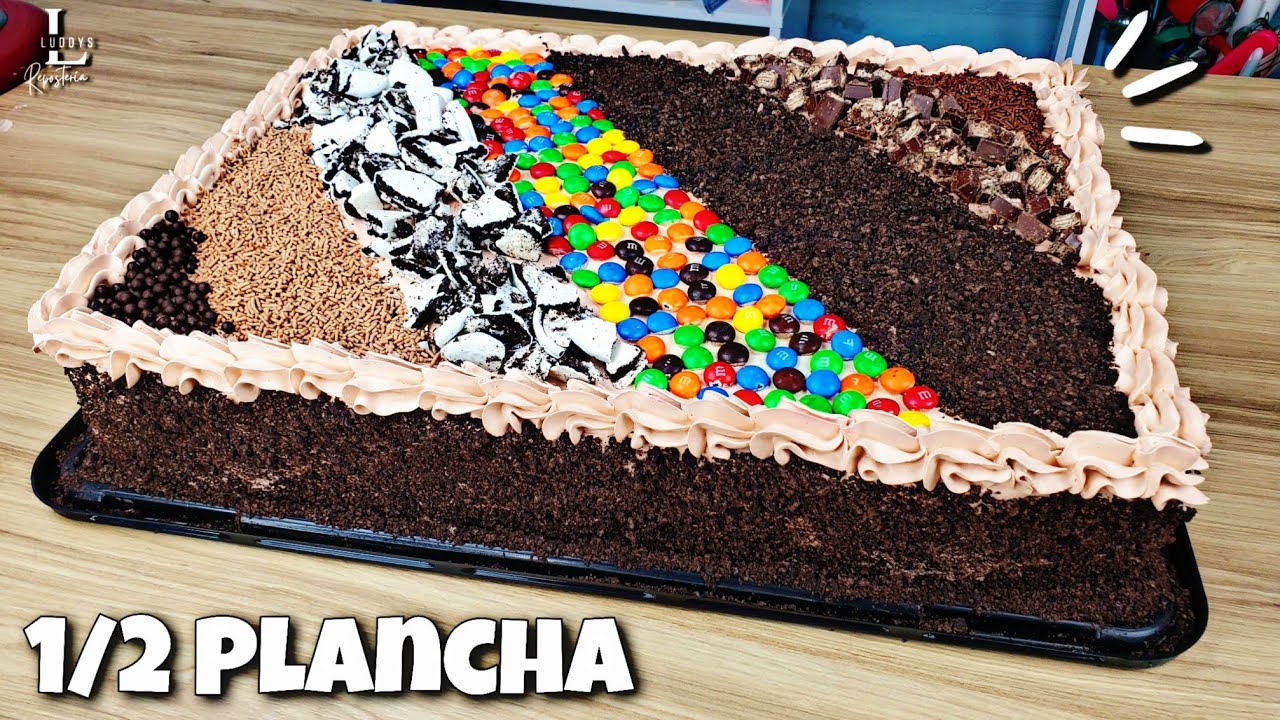 🎂 Pastel MEDIA PLANCHA de Chocolate 🍫 Receta FACIL