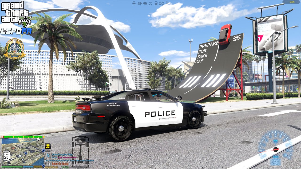 GTA V - LSPDFR 0.4.9🚔 - LAXPD - Airport Police - Subway Hostage Situation | Shots Fired - 4K