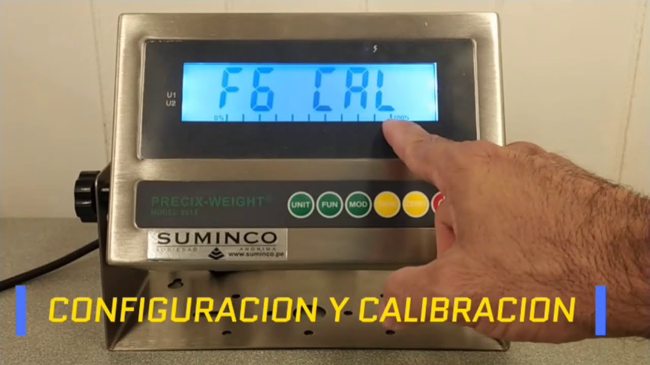 Configuración y Calibración del Indicador Digital de Peso PRECIX WEIGHT® 8513