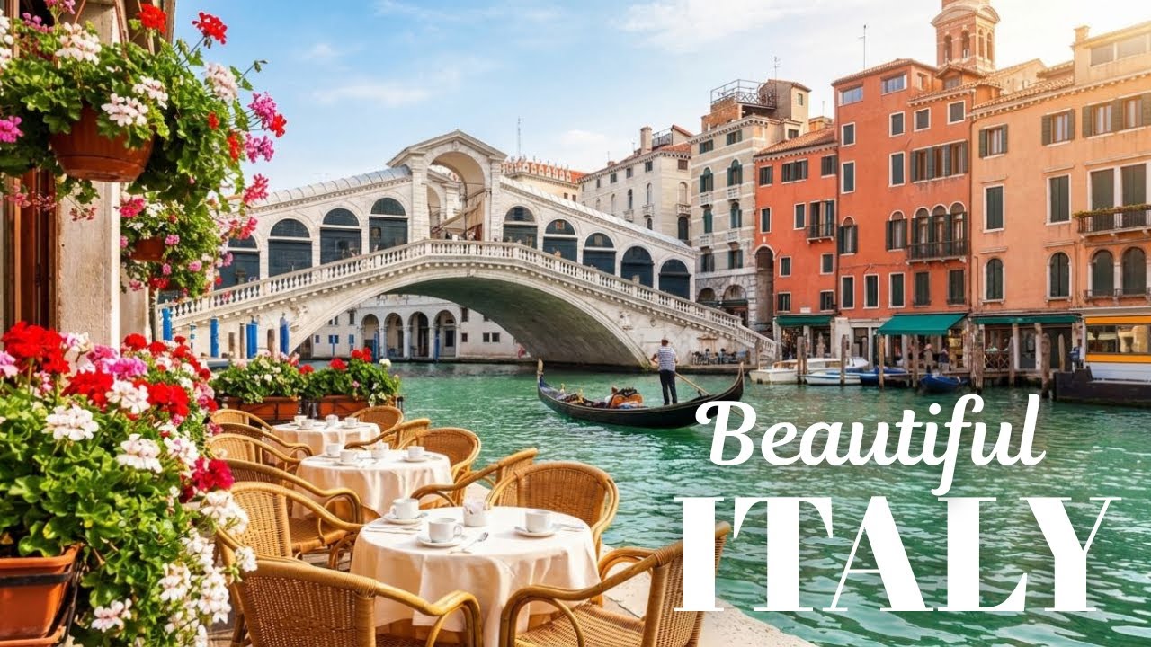 🎶 Italian Vibes & Mediterranean Music 🌅 Dreamy Italian Coastal & Lake Como Relaxation 4K
