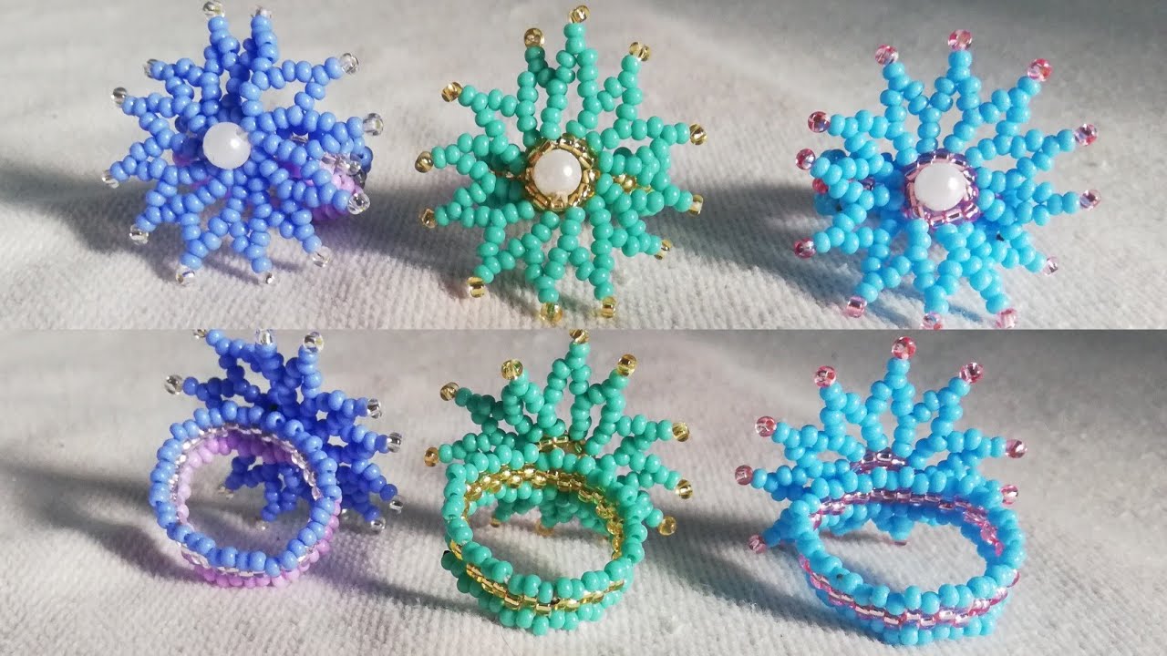 Anillos En Mostacilla Paso a Paso 💕💍