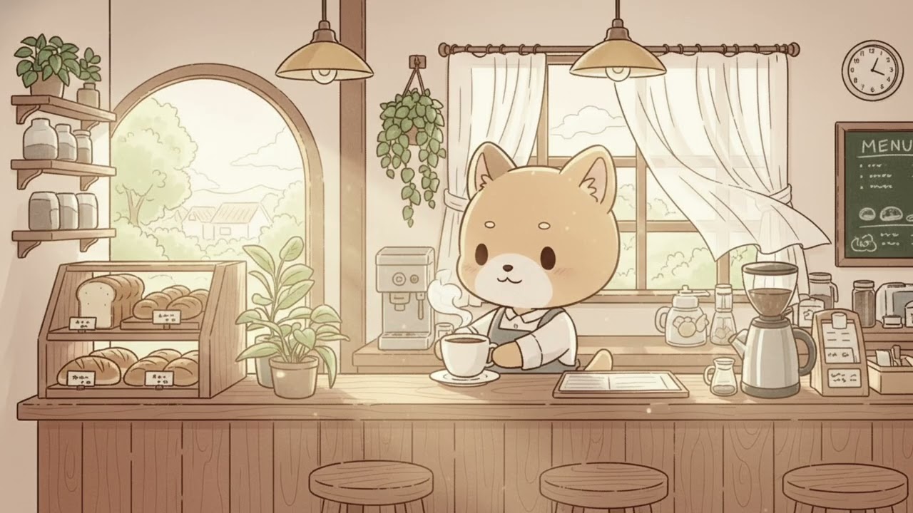Animal Café BGM ☕ Relaxing Lo-fi Piano for Studying & Reading