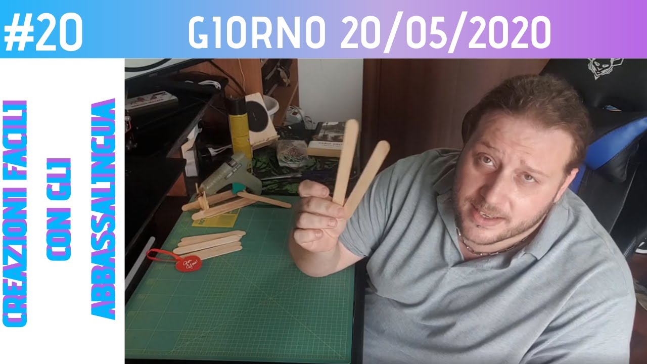 CREAZIONI FACILI CON GLI ABBASSALINGUA  #VIDEO20 (giorno 20-05-20)