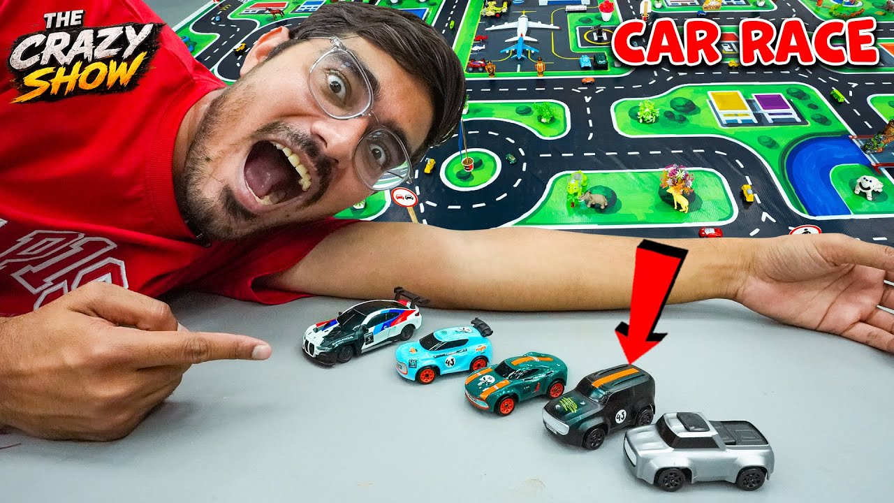 Mini Car Race Challenge in Mini City🔥| Who will win the mini car race? The Crazy Show- 9