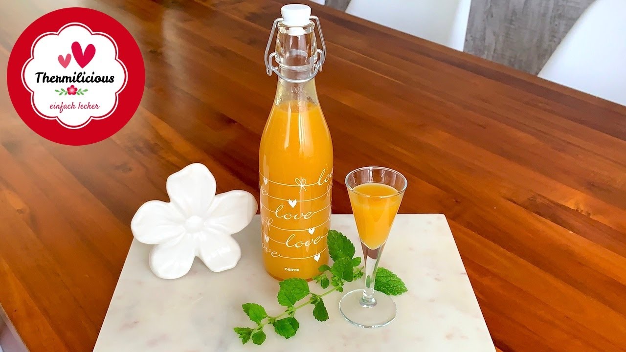 Süffiger Pfirsich-Likör 🍑 | Likör | Thermomix® TM5/TM6 | Thermilicious