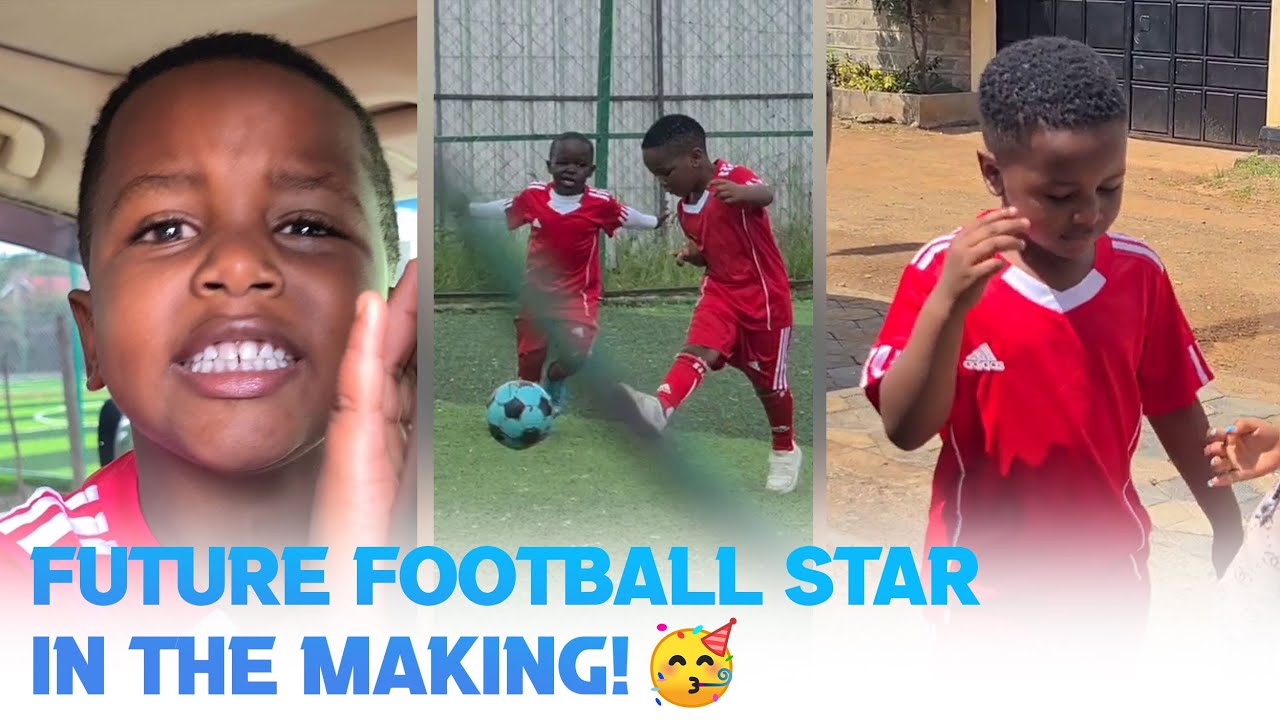 OUR LITTLE FOOTBALL STAR MAKING MUM AND DAD PROUD! ⚽️🤩 || DIANA BAHATI