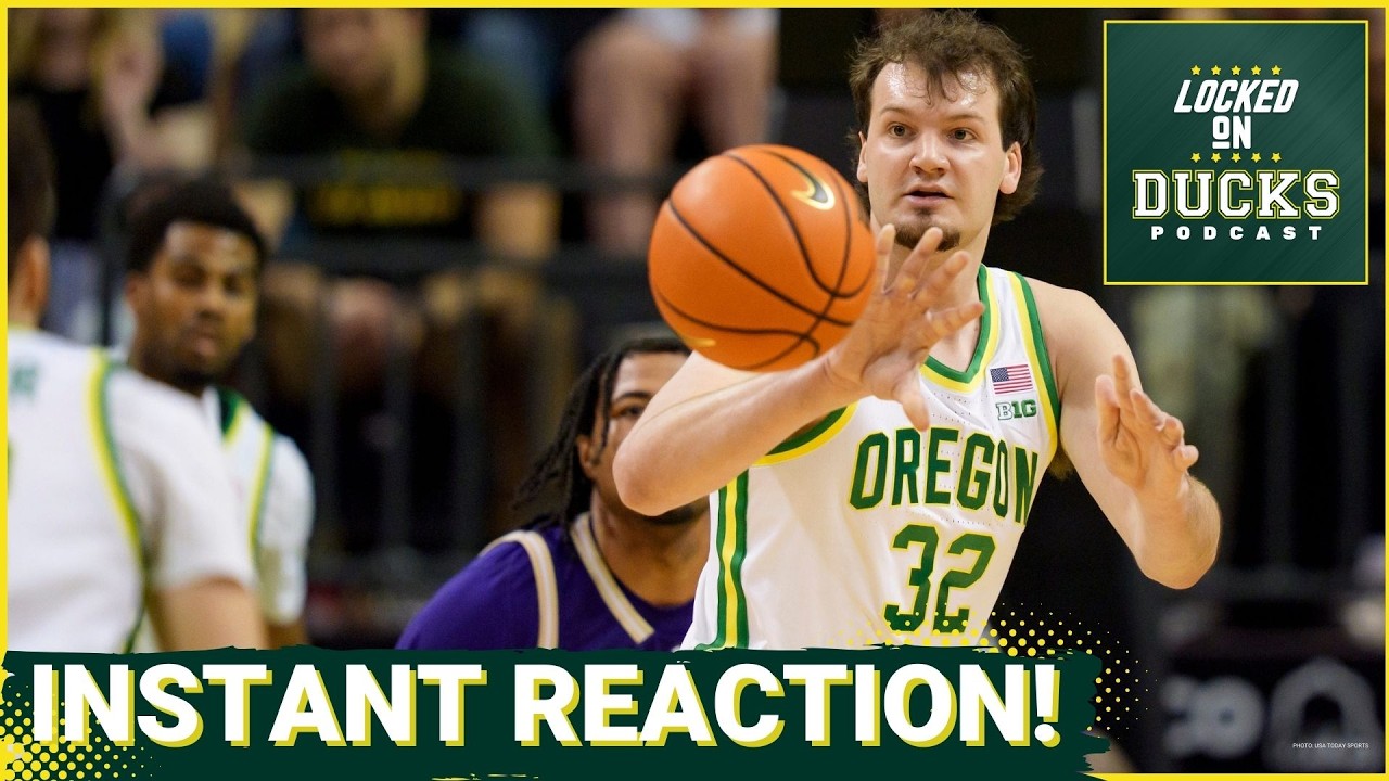 REACTION: Oregon STUNS Washington as KJ Evans SAVES Senior Night for Nate Bittle, Dana Altman