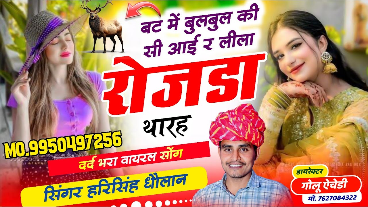 पुरानी गर्लफ्रेंड की लव स्टोरी~ SINGER HARISINGH DHOLAN // बट में बुलबुल की सी आई र लीला रोजडा़ थारह