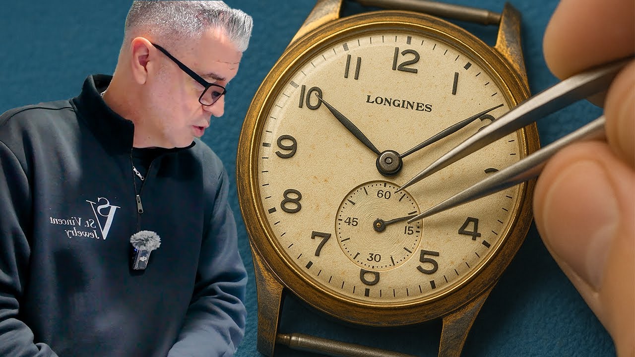 Restoring His Dad's Vintage Longines Watch!