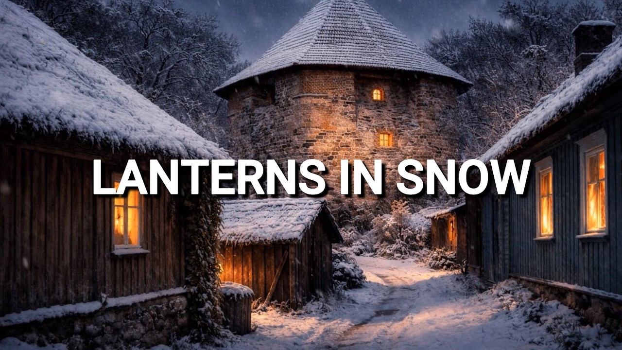 Silent Lanterns in the Snow | Winter Castle Ambient