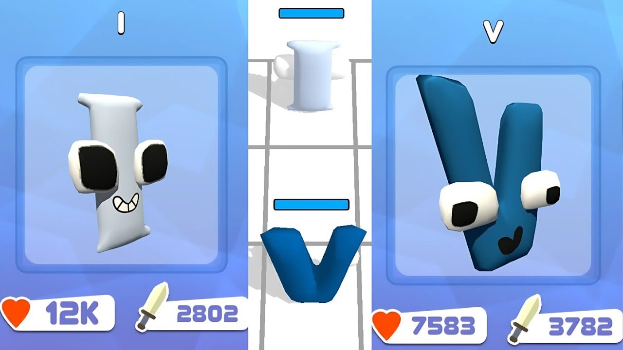 Alphabet Monster Merge Master Vs Merge Number Run ⭐ Number Lore ⭐ Alphabet Lore ⭐ Abcdefghijwxyz