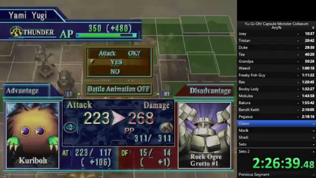 Yu-gi-oh Capsule Monster Coliseum any% speedrun  4:49:22