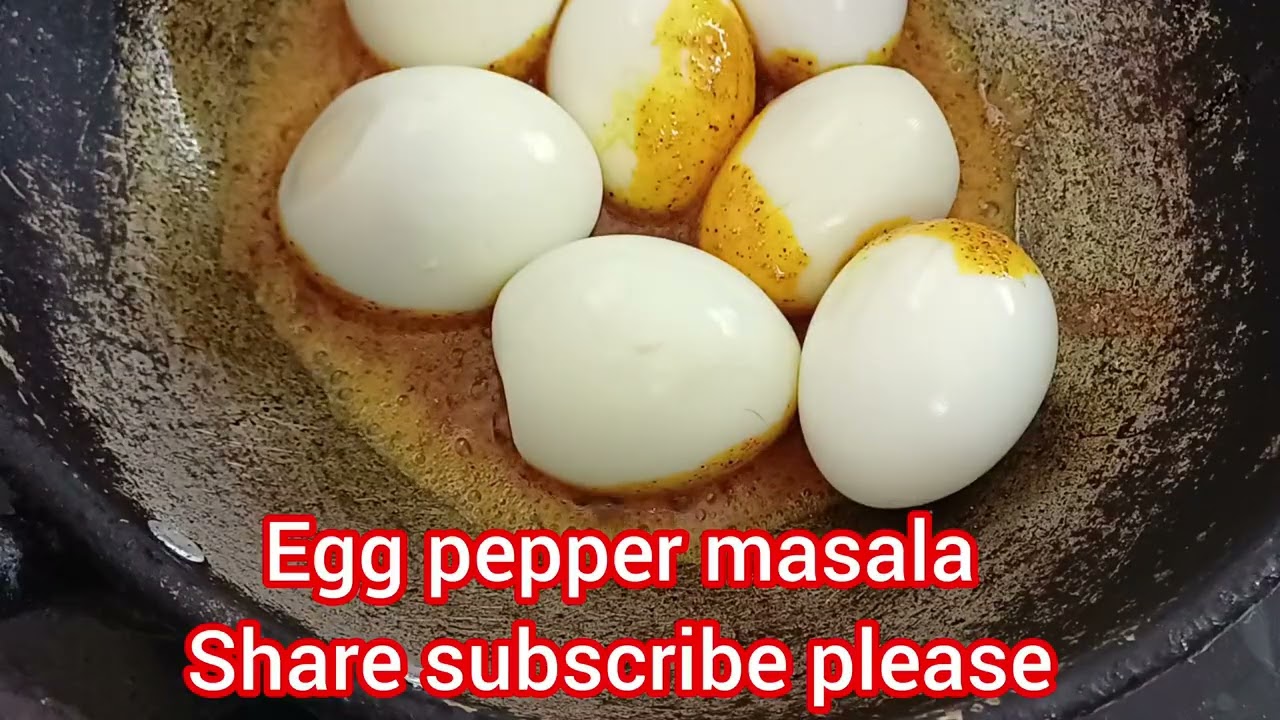 Egg Pepper  masala/ spicy egg# Egg recipe/Egg Roast / food  healthy 