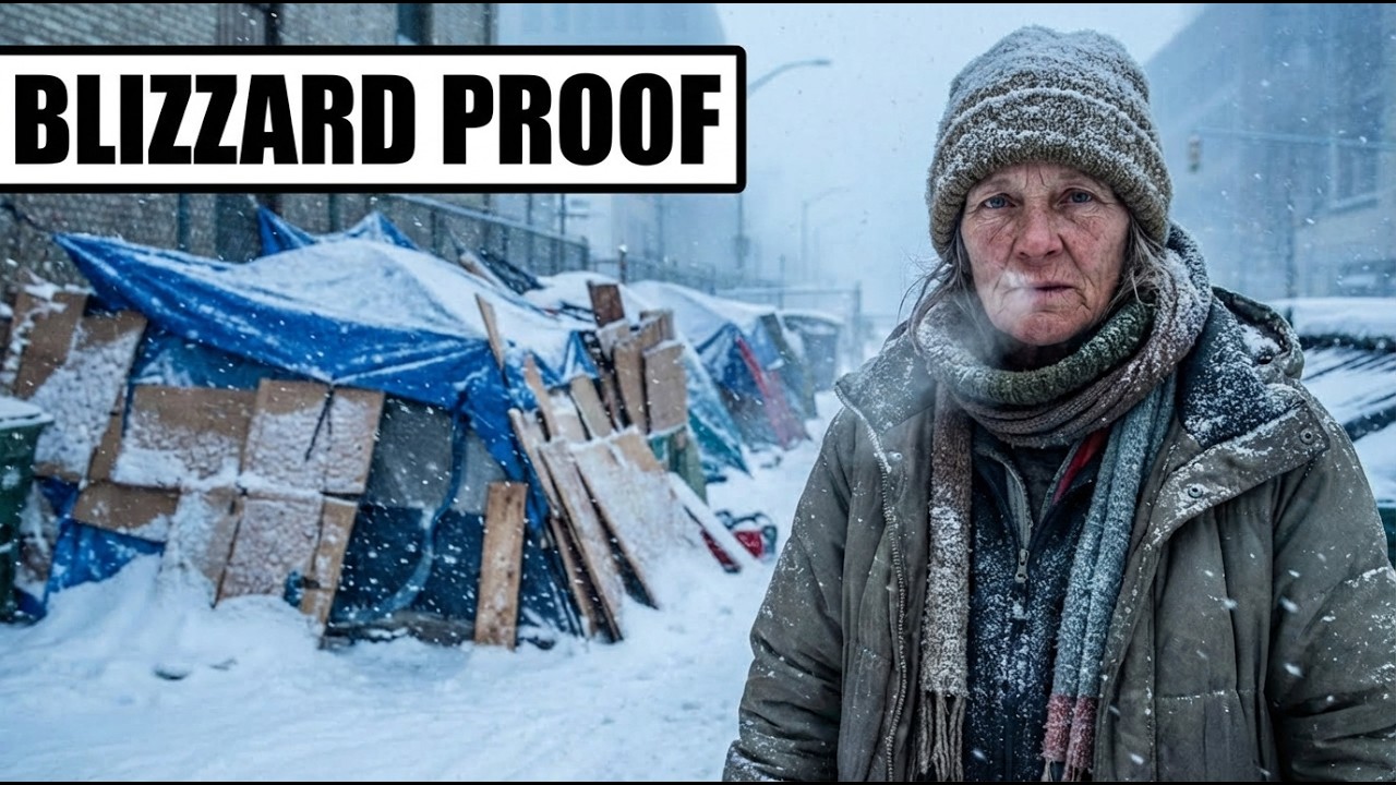How a Homeless Women Survive Blizzard In Tends
