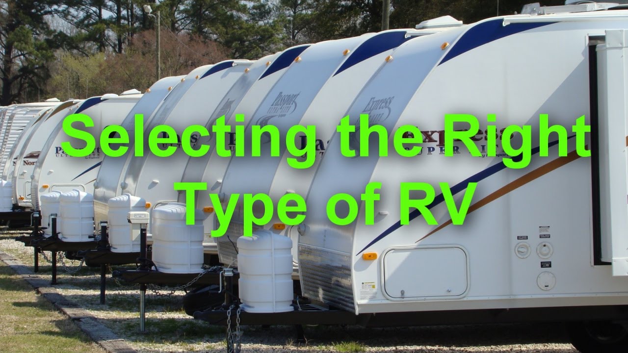 RV 101&reg; - Selecting the Right Type of RV