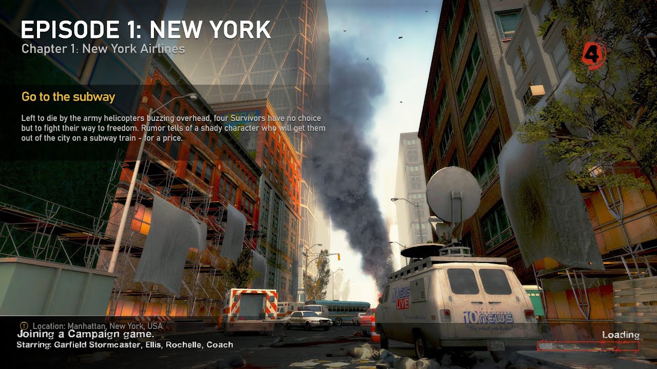 Left 4 Dead 2: New York Campaign (Прохождение пользовательской кампании с 8 выжившими)