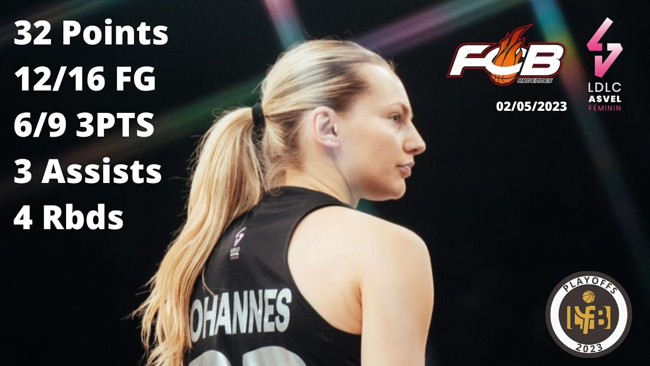 Marine Johannes 32 Points vs Flammes Carolo - LFB Playoffs 2022-23