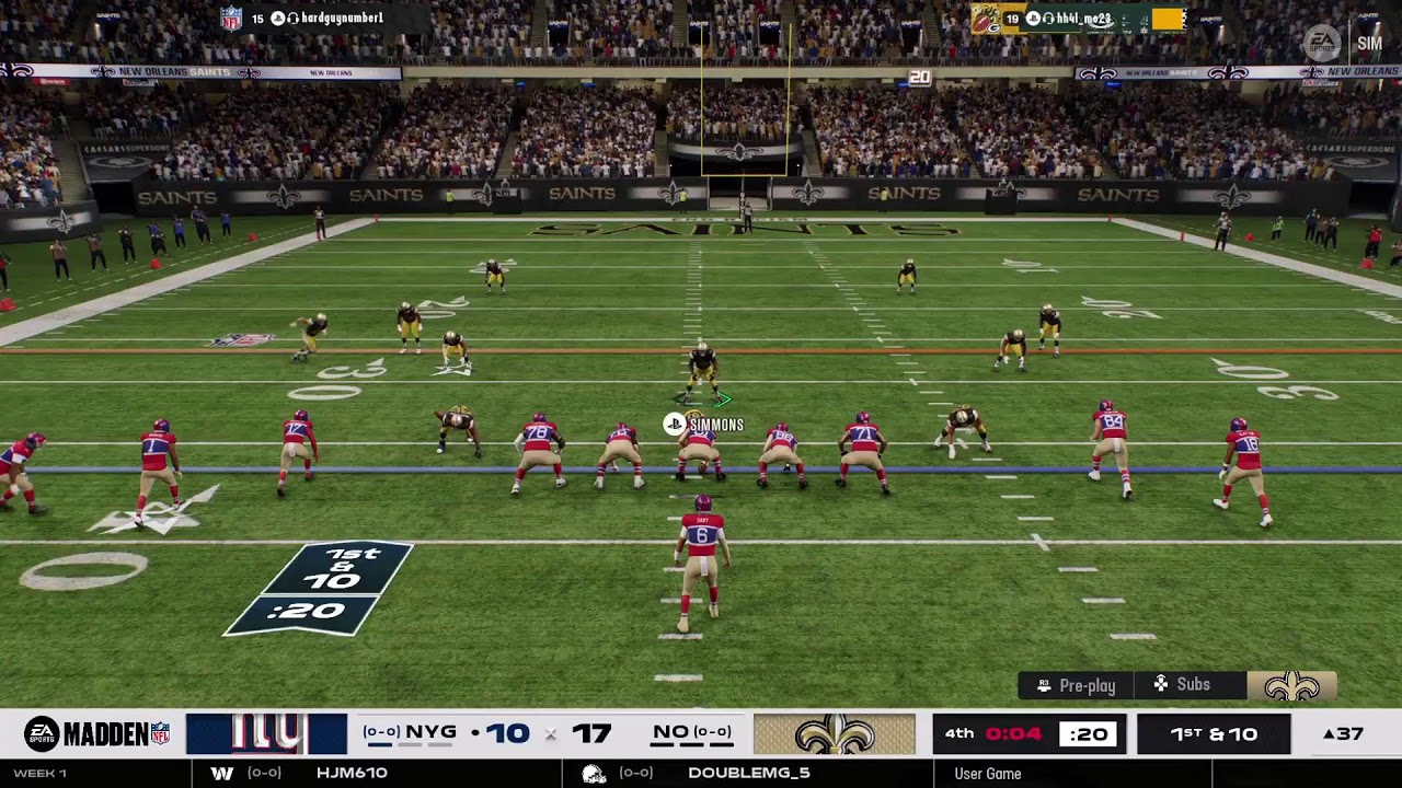 TMKReBoot Saints vs Giants