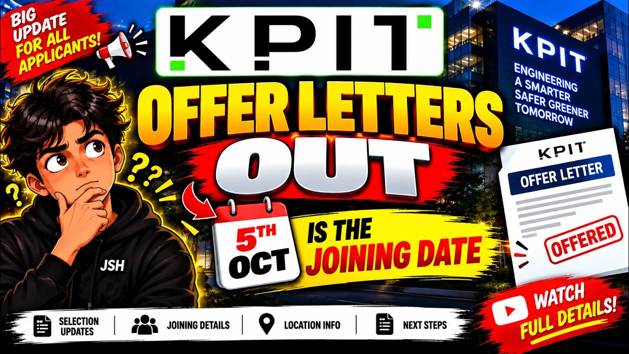 🚨 KPIT Offer Letter 2026 Out | Onboarding Process & LOI Details | KPIT Hiring 2026