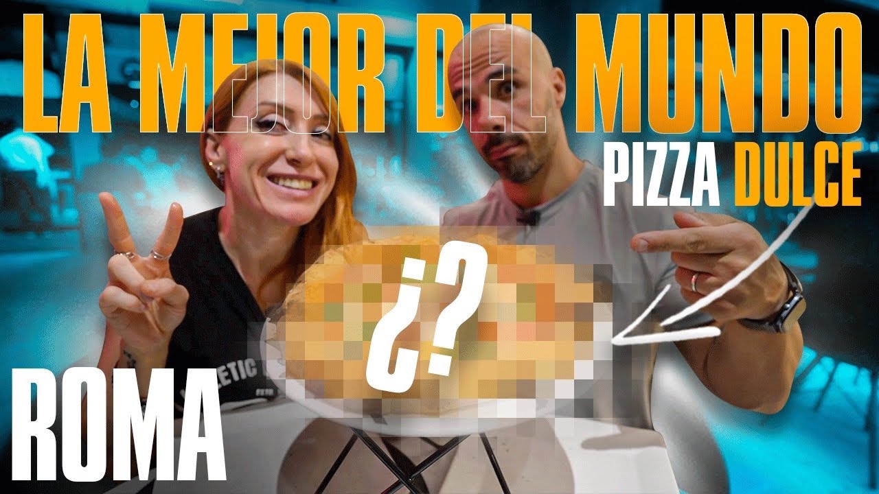 COMEMOS en la PIZZERIA con la MEJOR PIZZA DULCE 🍕🍫 del MUNDO *NO HEMOS VISTO NADA IGUAL*