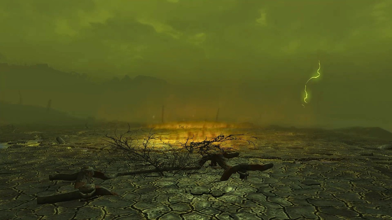 Fallout 4 – Glowing Sea Storm Ambience | 1 Hour Radioactive Wasteland Sounds (No Music)