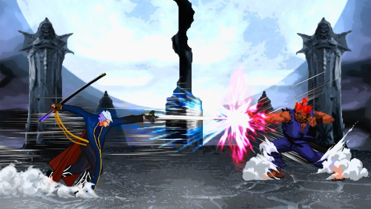 Vergil VS. Akuma