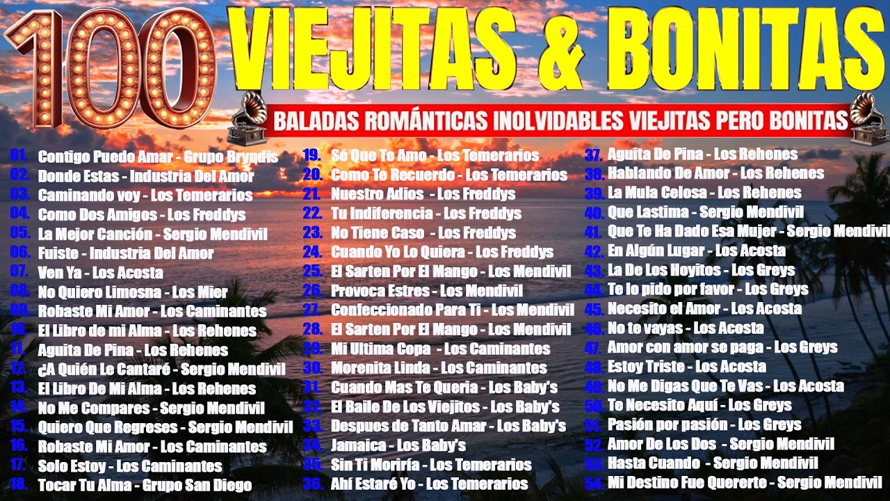 Viejitas Pero Bonitas Baladas Románticas de Ayer y Siempre   Cumbias Romanticas