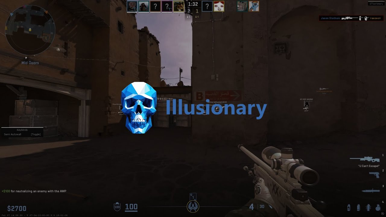 CS2 - Semirage Highlights #1 (Ft. Illusionary.Club)