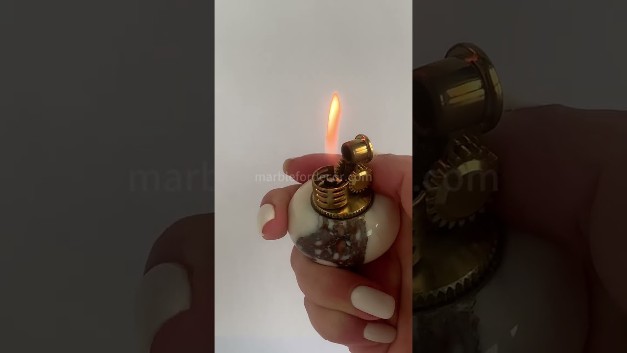 Calacatta Viola Marble Lighter | Special Lighters |Kerosene Lighters | Gift for Boyfriend
