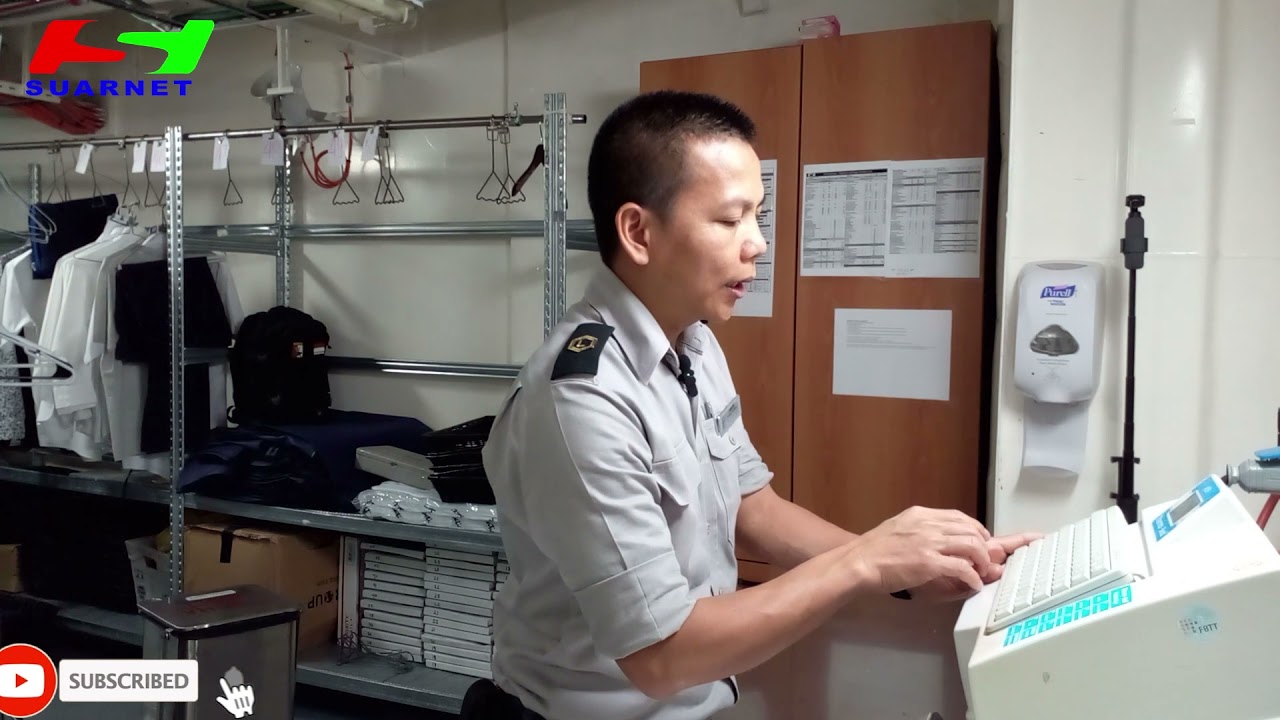 Operating Thermopatch Marker Machine Mesin Y151 | Main Laundry Kapal Pesiar Part 15 @suarnet