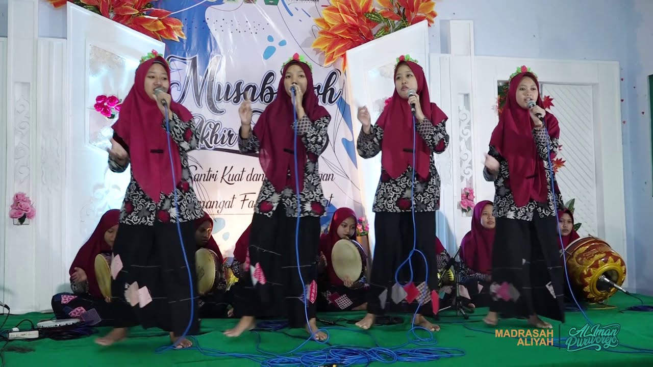 CALON JUARANYA HADROH PURWOREJO!!! GRUP HADROH X MA PUTRI | AL-IMAN BULUS PURWOREJO