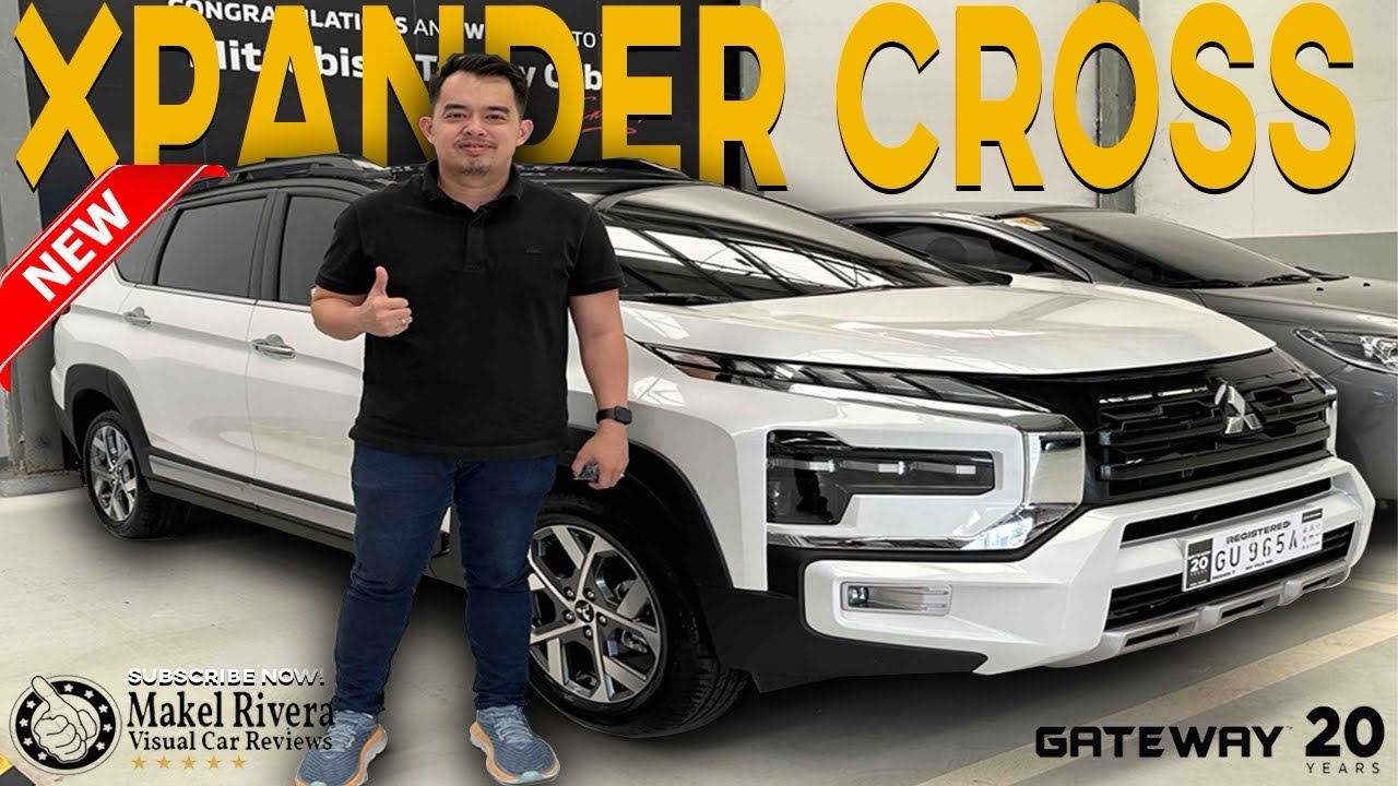 Mitsubishi Xpander Cross, двухцветный, 2025 (Quartz White Pearl) — визуальные обзоры автомобилей