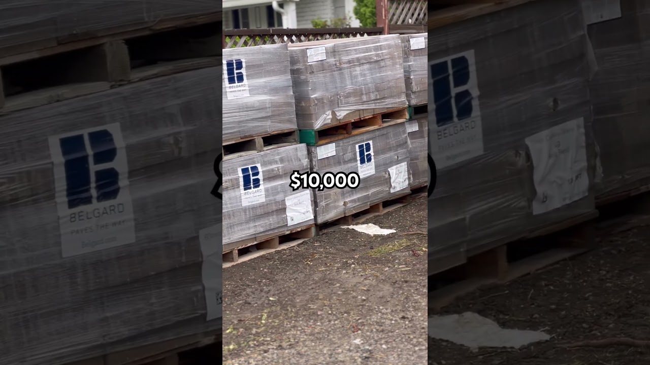 How much do pavers cost in California? 2000 sq Ft Belgard Catalina Grana #business #contractor