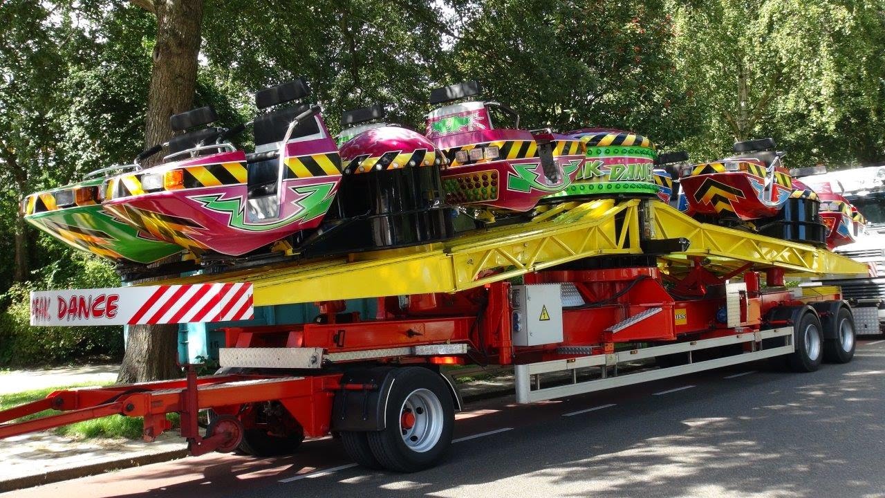 Kermis Santpoort 2014 Transport en opbouw deel 2