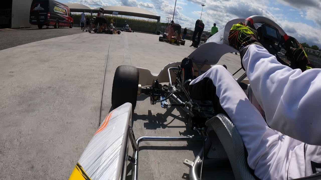 Onboard Emilien Denner at South Garda Karting, First Laps in a Kart Republic Chassis.