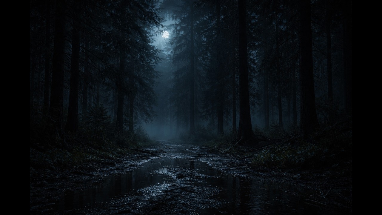 Dark Forest Rain at Night – 8 Hours Deep Sleep 🌧️