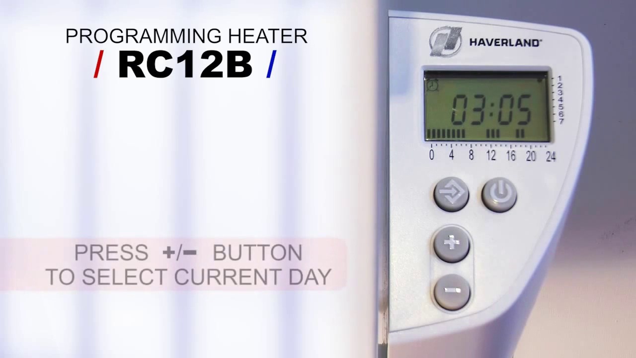 How to program Haverland conservatory radiator RC12B