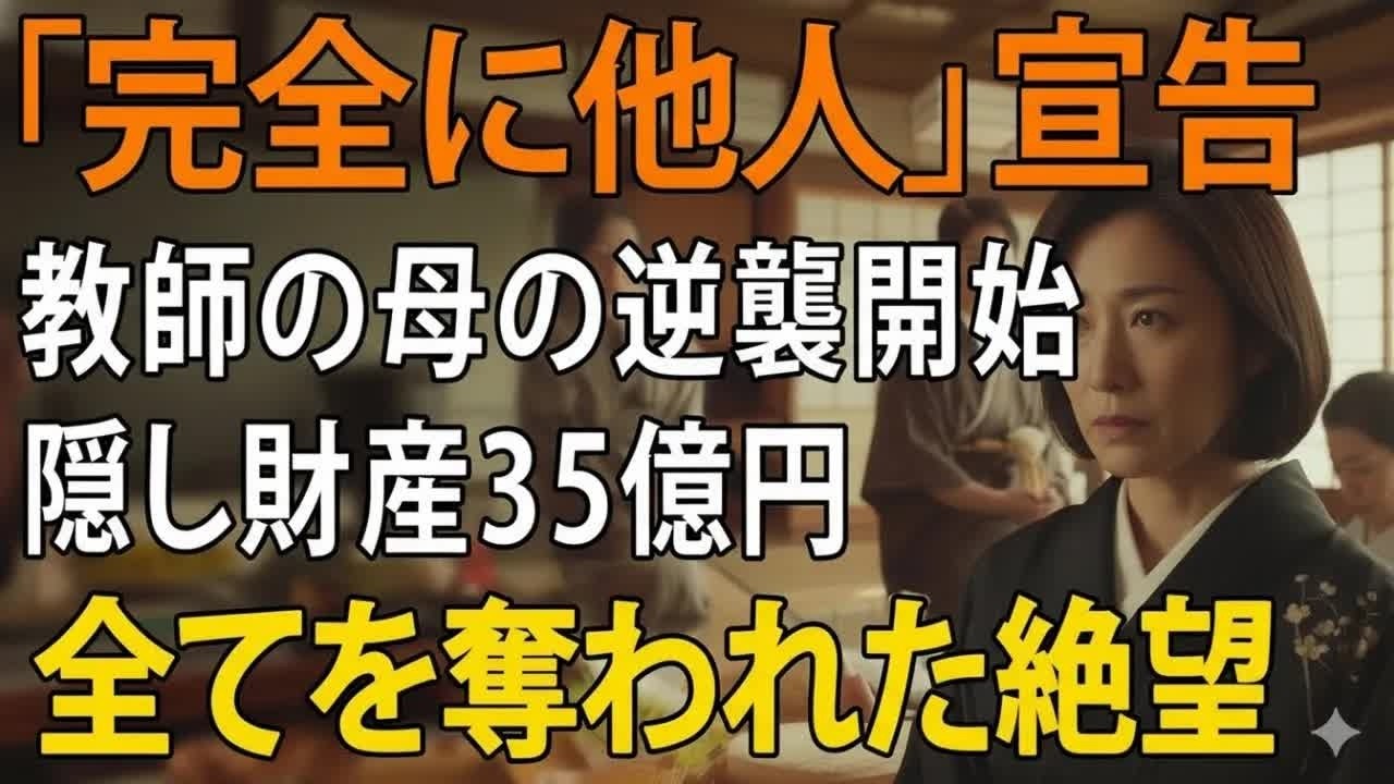 「施設に行ってくれ」”邪魔者”扱いした息子夫婦が絶望！72歳母の”35億円の総資産”と人生を賭けた”壮絶な復讐劇”  老後の物語
