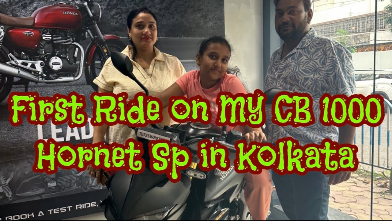 FIRST RIDE ON MY CB 1000 HORNET SP IN KOLKATA !!!