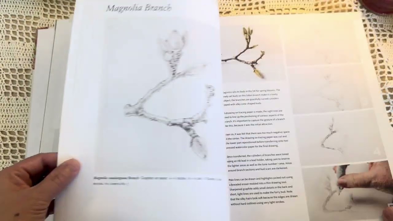 Silent flip through Botanical Art Techniques book.