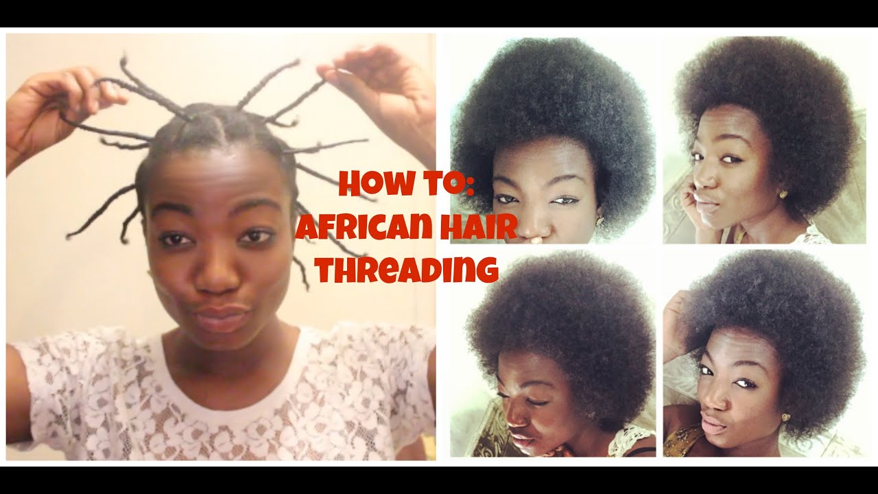 Natural Hair| How to Stretch a TWA Using African Hair Threading