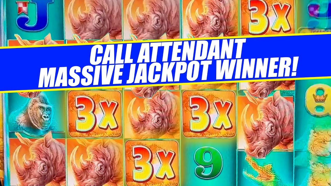 RAGING RHINO BIGGEST JACKPOT EVER ON HIGH LIMIT SLOT MACHINE