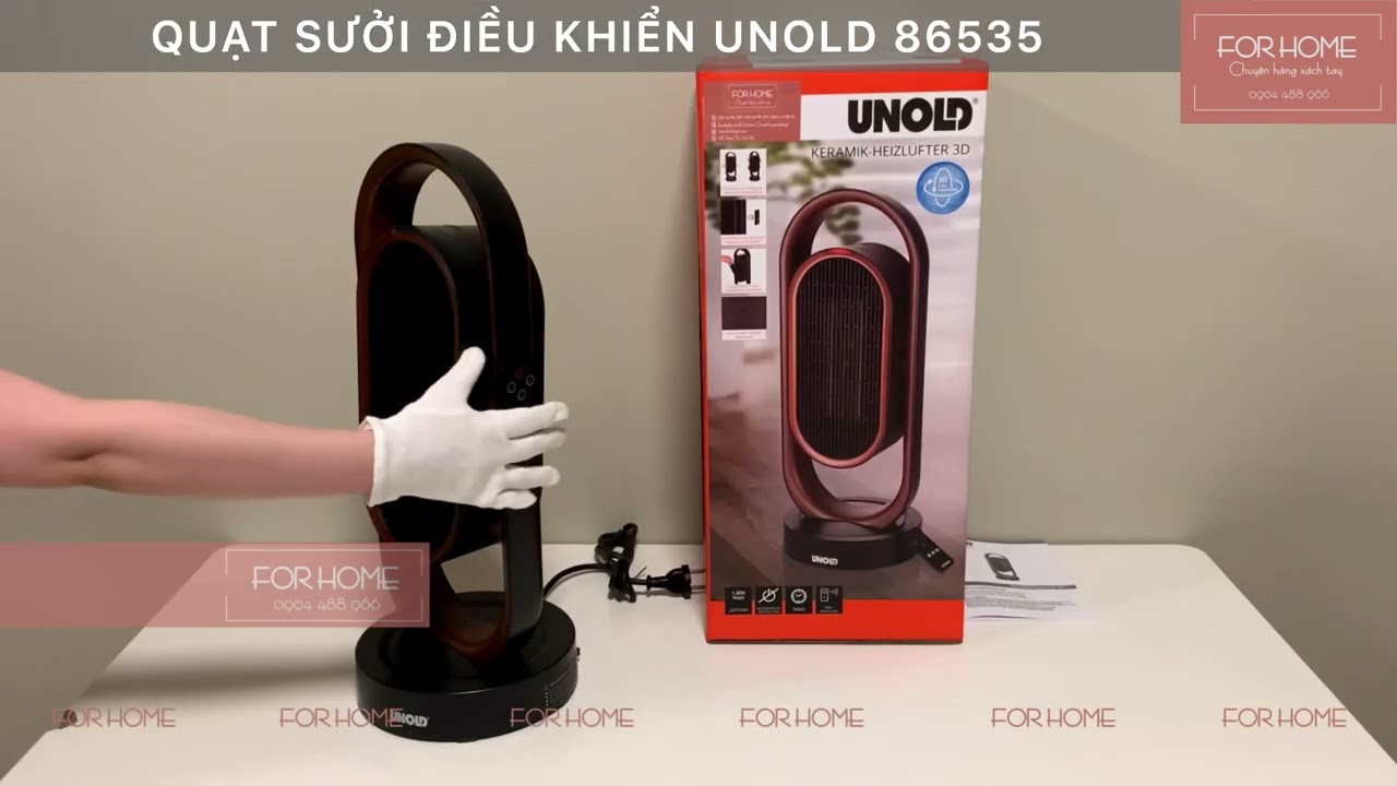 [ForHome] Quạt sưởi điều khiển UNOLD 86535