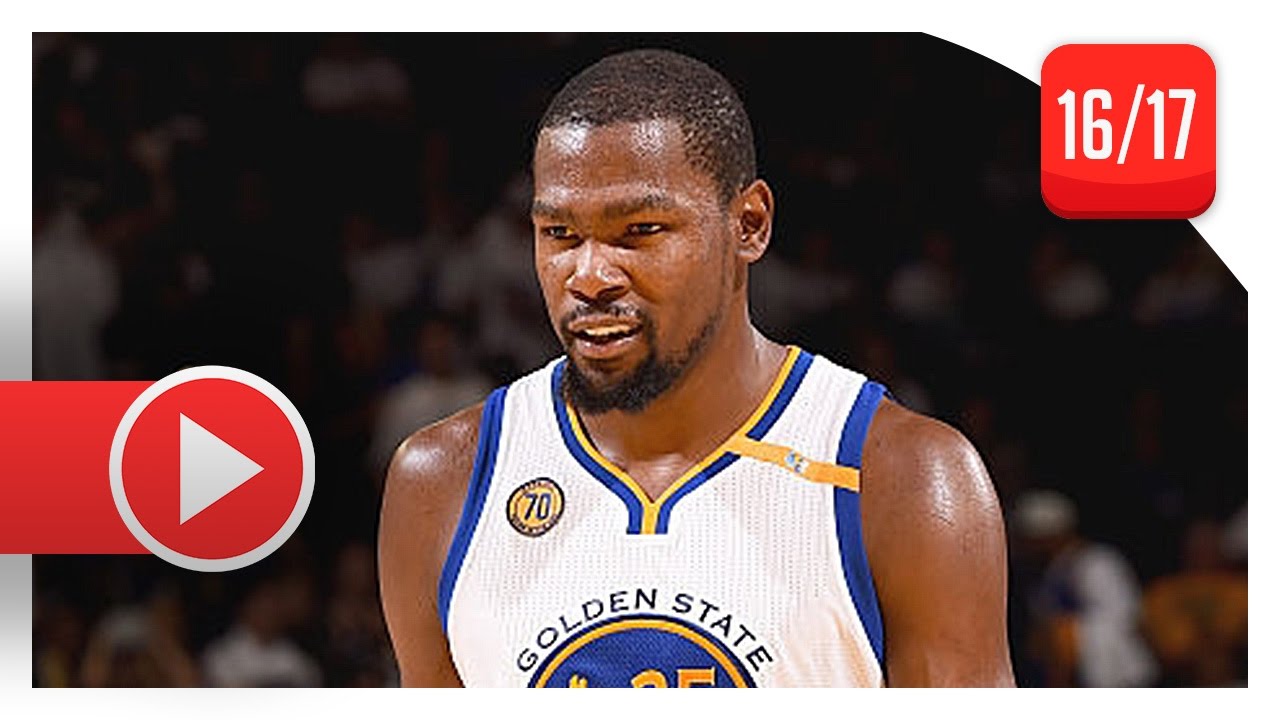 Kevin Durant Full Highlights vs Spurs (2016.10.25) - 27 Pts, Official Warriors Debut